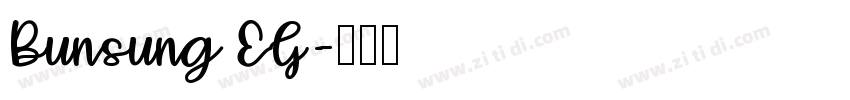 Bunsung EG字体转换